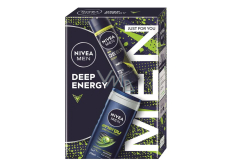 Nivea Men Deep Sport shower gel 250 ml + Nivea Men Energy antiperspirant spray 150 ml, cosmetic set for men