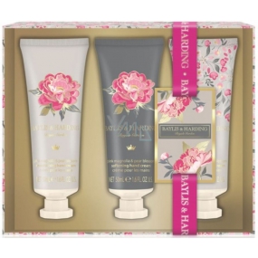 Baylis & Harding Pink magnolia and pear flower hand cream 3 x 50 ml, cosmetic set