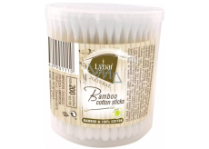 Lybar Original Natural Bamboo Bamboo cotton buds round box 200 pcs