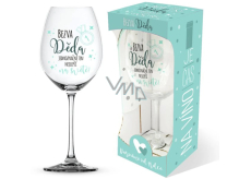 Nekupto It's Wine O'Clock wine glass with the print Great Grandpa... 440 ml