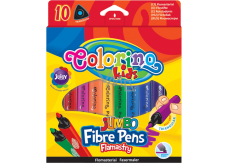 Colorino Jumbo triangular markers 10 colours