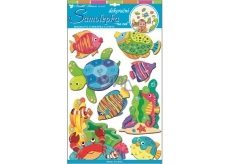 Wall stickers made of hard paper fish 50 x 30 cm 1 sheet