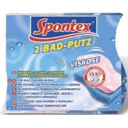 Spontex 2 Soft sponge for viscous dishes with a blue cleaning layer of 2  pieces - VMD parfumerie - drogerie