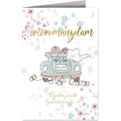 Nekupto Wedding Card Car 115 x 170 mm