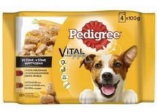 Pedigree Vital Protection with beef and lamb in juice, with turkey and carrots in juice pouch 4 x 100 g