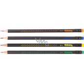 Colorino Pencil Star HB with eraser black 1 piece different colours