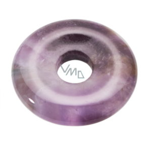 Amethyst Donut natural stone 30 mm, stone of kings and bishops