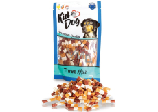 KidDog Three mix Chicken and Duck meat with Cod Chicken and duck meat with Cod, soft meat treat for dogs 80 g