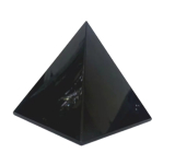 Obsidian Black Pyramid Natural Stone 2 x 2 x 1.6 cm Cleanses - Energy - Harmony - Emotions 1 piece, Stone of Rescue