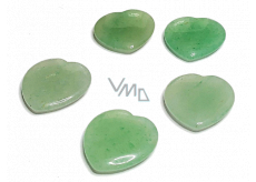 Avanturine green Hmatka, healing gemstone in the shape of a heart natural stone 3 cm 1 piece, lucky stone