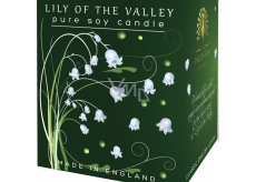 English Soap Lily of the valley from the valley soy scented candle 170 ml, burns for up to 35 hours