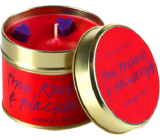 Bomb Cosmetics Pink rhubarb and blackberry Scented natural, handmade candle in a tin can burns for up to 35 hours