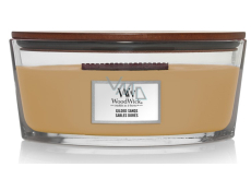 WoodWick Gilded Sands - Scented Candle with Wooden Wide Wick and Lid Glass Boat 453 g