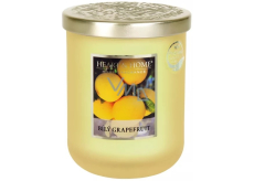 Heart & Home White Grapefruit Soy scented candle large burns up to 75 hours 320 g