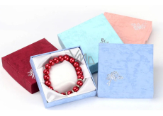 Gift box for bracelet 9 x 9 x 3 cm mix of colors 1 piece