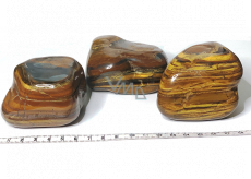 Tiger Eye Tumbled natural stone 280 - 340 g, 1 piece, stone of the sun and earth, brings luck and wealth