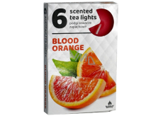 Tea Lights Blood Orange Scented Candles 6 Pieces