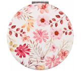 Albi Pocket Mirror Colorful Pink Flowers 7 cm