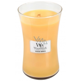 WoodWick Fireside - Fire in the fireplace scented candle with wooden wick  and lid glass small 85 g - VMD parfumerie - drogerie