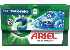 Ariel +Touch Of Lenor Fresh Air gel capsules for stain removal 20 pieces