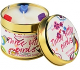 Bomb Cosmetics Three Little Birds Scented natural, handmade candle in a tin can burns for up to 35 hours