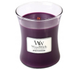 WoodWick Spiced Blackberry - Spiced Blackberry scented candle with a wooden wick and lid glass medium 275 g