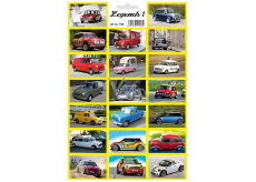 Arch Sticker Decoration Legends 1 Legendary Cars Mini Cooper 17 x 24,5 cm