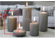 Lima Ice Candle Grey Cylinder 60 x 90 mm 1 piece