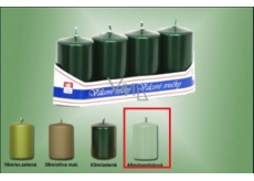 Lima Smooth Metallic Menthol Candle Cylinder 40 x 70 mm 4 pieces