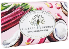 English Soap Coconut & Rhubarb natural perfumed soap with shea butter 190 g