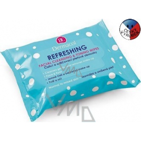 Dermacol Refreshing Facial Cleansing cleansing and make-up remover 25 wipes