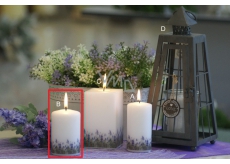 Lima Lavender scented candle white cylinder 60 x 90 mm 1 piece