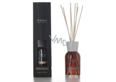 Millefiori Milano Natural Sandalwood Bergamot - Sandalwood and Bergamot Diffuser 250 ml + 8 reeds, 30 cm in length, for medium-sized spaces, lasts at least 3 months