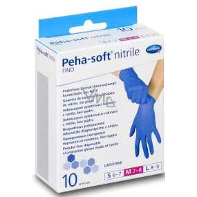 Hartmann Peha-soft nitrile powder-free disposable non-sterile gloves, size M 10 pieces