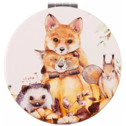 Albi Pocket Mirror Foxes 7 cm