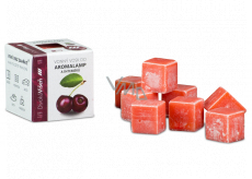 Kozák Wild Cherry Natural Scented Wax for Aroma Lamps and Interiors 8 Cubes 30 g