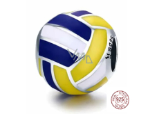 Charm Sterling silver 925 I love volleyball - volleyball, bead on bracelet sport