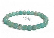 Amazonite bracelet elastic natural stone, ball 6 mm / 16 - 17 cm, stone of hope