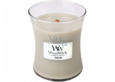 WoodWick Fireside - Fireplace scented candle with wooden wick and lid glass medium 275 g