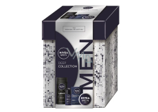 Nivea Men Deep Collection Comfort After Shave 100 ml + Nivea Men Creme Face, Body and Hands Cream 75 ml + Nivea Men Deep Darkwood Antiperspirant Roll-On 50 ml + Nivea Men Deep Clean Shower Gel 250 ml, Cosmetic Set for Men