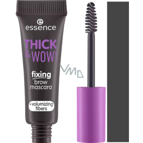 Essence Thick & Wow! eyebrow mascara with fibres 04 Espresso Brown 6 ml