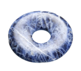 Sodalite Donut natural stone 30 mm, communication stone