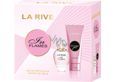 La Rive In Flames eau de parfum 90 ml + shower gel 100 ml, gift set for women