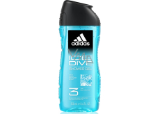 Adidas Ice Dive 3in1 shower gel for body, hair and skin for men 250 ml