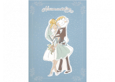 Albi Playful envelope wedding card Newlyweds hugging forever Kristina 14,8 x 21 cm