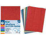 Ditipo Self-adhesive coloured glitter paper A4 210 x 297 mm 10 sheets