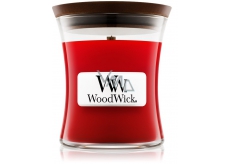 WoodWick Pomegranate - Pomegranate scented candle with wooden wick and lid glass medium 275 g