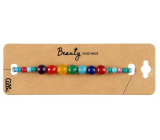 Albi 7 Chakra Bead Colorful, Turquoise Elastic Bracelet 1 Piece