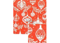 Nekupto Christmas gift wrapping paper 70 x 200 cm Red white flask