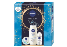 Nivea Feel Soft refreshing moisturizing cream for the whole body, face, and hands 100 ml + Nivea Original Care roll-on antiperspirant 50 ml + Nivea Creme Soft shower gel 250 ml, cosmetic set